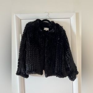 Black Faux Fur Heartloom Coat
